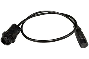 Lowrance 000-14068-001 7 Pin Transducer to Hook²/Reveal & Cruise Adapter, Black
