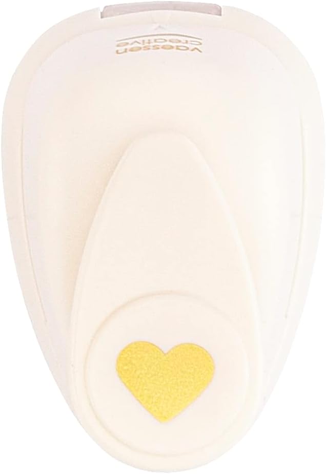 Vaessen Creative Heart Punch 10 x 9 mm Circle Cutter Craft Paper
