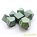 Bescon Super Glow in The Dark Metal Polyhedral D&D Dice Set of 7 Luminous Metallic RPG Role Playing Game Dice 7pcs Set D4-D20