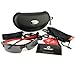 RIVBOS RB302 Polarized Sports Glasses Casual Cycling Sunglasses (Black&Red)