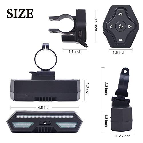 3T6BWireless remote control intelligent turn signal remote control intelligent control turn signal to the rear driving vehicle to send left and right steering, parking, brake warning light light signa - Thumbnail 3