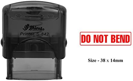 DO NOT BEND Shiny S-842 Self Inking Custom Office Use Custom Rubber Stamp