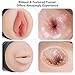 Male Masturbator Cup - CyberSkin Stealth Double Stroker Vagina & Mouth with Adjustable Suction Cup, Realistic Blow Job Deep Throat Stroker Pocket Pussy Adult Sex Toys Removable for Male Masturbation