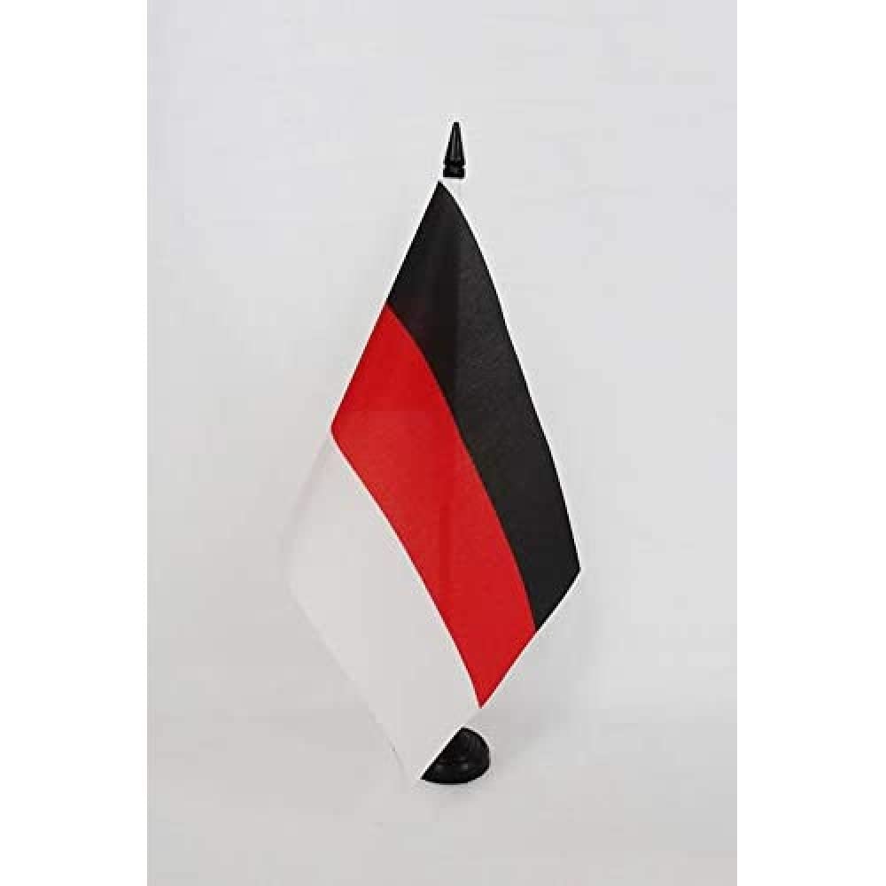 AZ FLAG Oromo people Table Flag 5'' x 8'' - oromos Office Decoration 100% Polyester 21 x 14 cm - Mini Desk Flag with Pole and Black Plastic Base