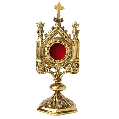 Needzo Medium Ornate Brass Monstrance, Catholic