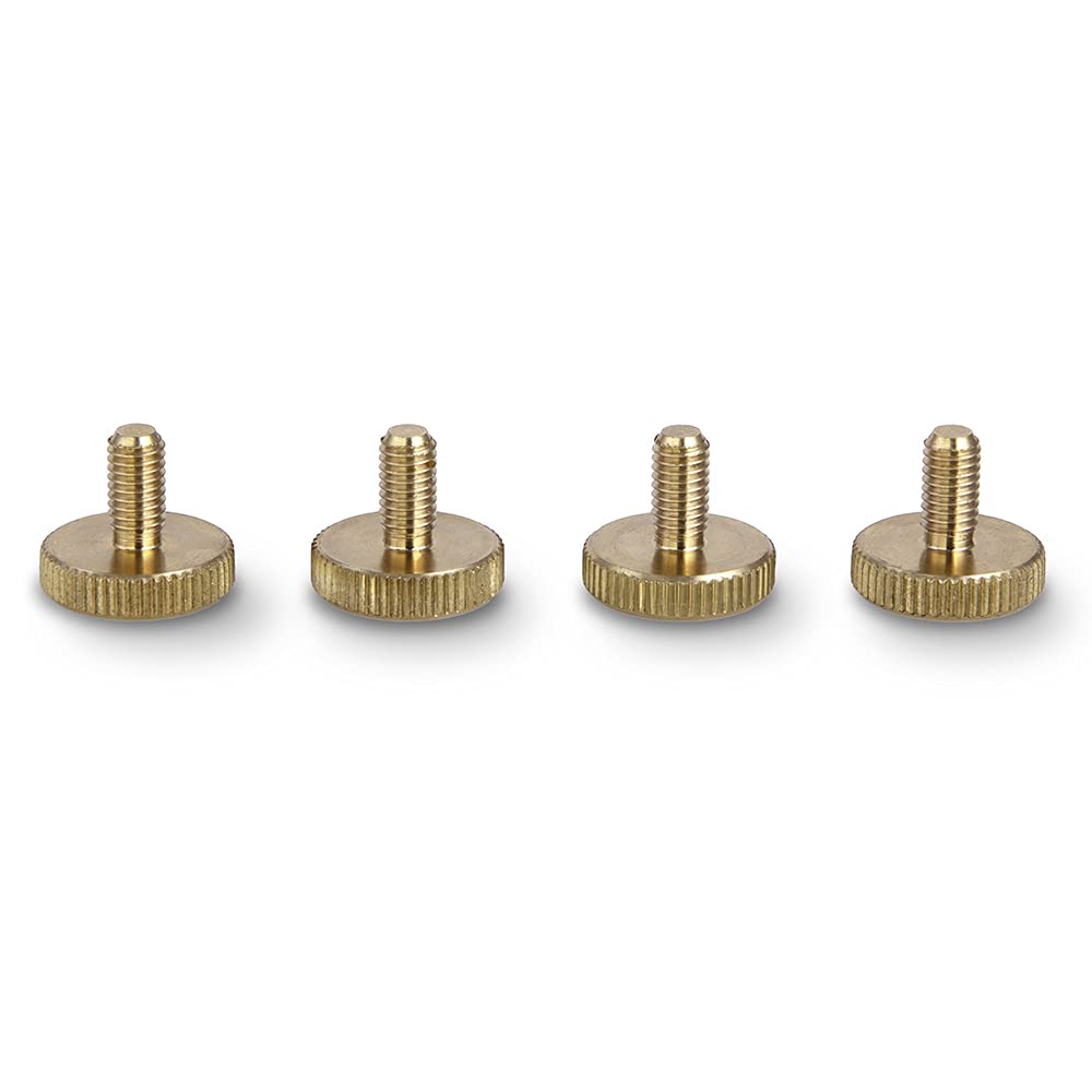 PrecisionGeek M5 × 10 mm Brass Knurled Thumb Screws (16 mm Head) – Set of 4, Ideal for DIY, Electronics, 3D Printers & Panel Fixing