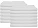 12 PCS NEW WHITE 20X40 100% COTTON ECONOMY BATH TOWELS SOFT & QUICK DRY (1 Dozen)