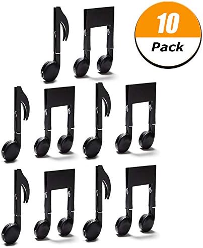 ruggito 5 Pieces Clips Decorative Clips Book Stand Page Holder Music Teacher Gift Mark Photo Binder Clip Clothespin Hanger Arts Literary Gifts File Archival Clamp Sealing Clips Sealer