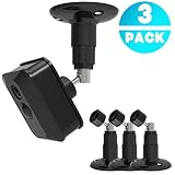 3Pack Blink XT Wall Mount,360 Degree Protective Adjustable Indoor Outdoor Mount for Blink XT Home Security (Black)