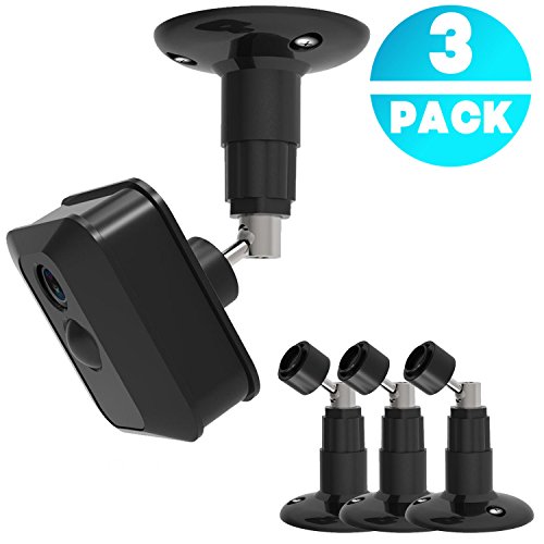 3Pack Blink XT Wall Mount,360 Degree Protective Adjustable Indoor Outdoor Mount for Blink XT Home Security (Black)