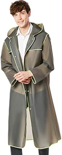 LGIZW Raincoat, Outdoor Fashion Travel Poncho Adult Mountaineering Transparent Single Raincoat, Non-disposable Hiking Poncho (Size : XXL)