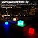 INNOKA 15.8-Inch Extra Large LED Cube Light, IP65 Waterproof Cordless & Rechargeable Decorative Dimmable Mood Lamp Remote Control [16 RGB Color Changing] [4 Lighting Effects] for Pool, Outdoor, Party