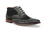 Ferro Aldo Men's 806007 Wing Tip Ankle High Lace Up Dress Boots
