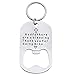 Melix Home Godfather Gifts Godfathers are a blessing .Thank You or Being Mine Bottle Opener Keychain (White)
