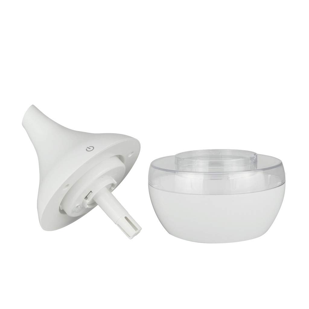 Sugely 300ml Essential Oil Diffuser Aroma Diffuser, Electric Ultrasonic Humidifier with Cool Mist,Waterless Auto-Off, Whisper-Quiet and 7 Colorful LED Lights - Wood Grain (C, 110X110X140mm)