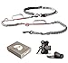 CBCpet Hands Free Dog Leash for Running/Walking/Hiking with Strong Dual Handle Bungees for Dogs up to 150 lb. with Double Leash Feature, Premium Adjustable Waist Belt & Poop Bags Dispenser