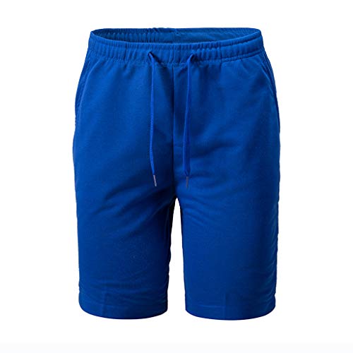 Allywit Men Beach Shorts with Elastic Waist Oversize Lightweight Slim Fit Quick Dry Suits Holiday Beach Shorts Blue