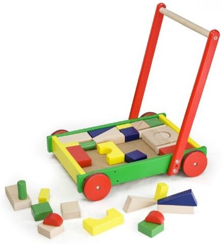 baby walker with building blocks