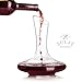 Zulay Red Wine Decanter - Hand Blown Crystal Aerator - Carafe Pitcher for Full Bottle - Wine Accessories and Gifts 60 oz