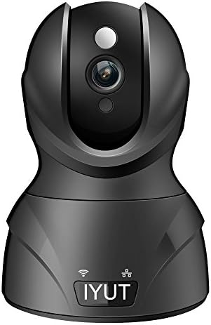 IYUT Surveillance Camera 1080P Wireless High-definition Camera Day and Night All Day IP Camera WIFI Link Dual Video Dual Voice Baby Monitoring Mobile Detection Network APP Remote Control (Black)