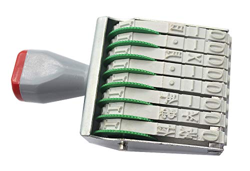 Rubber Band Wheel Office Supermarket 8 Digit Number Date Printing Stamp Printer Numbering Stamp - Thumbnail 3