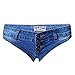 VOGRACE Womens Summer Sexy Mini Nightclub Jeans Pants Denim Short Shorts Blue L