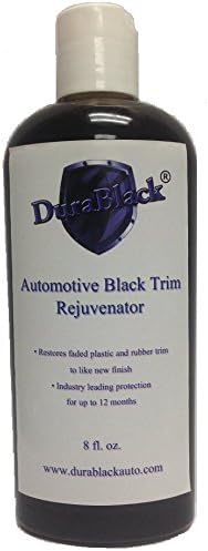 JJI Technologies DuraBlack Automotive Black Trim Rejuvenator - 12 Month No Color Fading - 8oz Bottle
