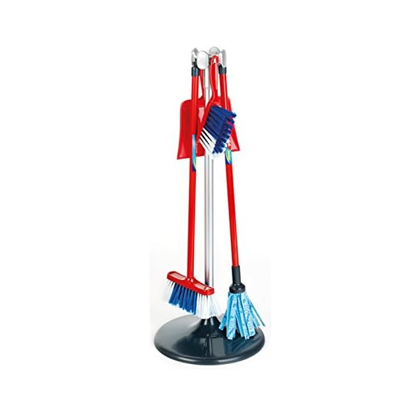 Theo Klein 6765 Vileda Cleaning Station I Children's Cleaning Set Including Broom , Mop and much more I Easy to Assemble…