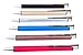 Alumina Retractable Ballpoint Pens, Black Ink, Dozen Box 6 pack (Mixed color)