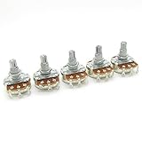 Full Size B250k ELectric Guitar Potentiometer Bass Volume Pots Tone long Split shaft 18mm Pack of 5