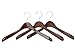 JS HANGER Wide Shoulder Coat Hanger, 3-Pack, Wooden