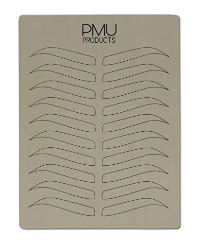 Premium Microblading Practice Skin For Cosmetic Tattooing | Realistic Double-Sided Beauty Tattoo Practicing Skins | Special Eyebrow Designs For Microblading (Black - 10 Pack)
