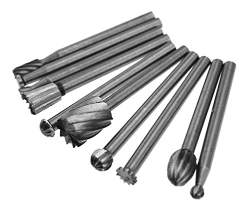 20Pcs 3mm Durable HSS Speed Steel Routing Router Bits Wood Root Carving Kits
