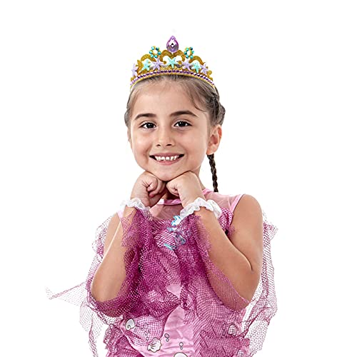JiaDuo Princess Dress Up Crown Gold Tiara for Girls Birthday Halloween