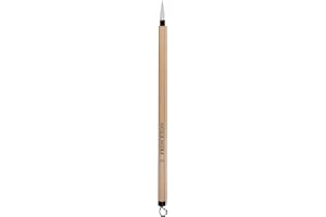 Princeton Artist Brush Co. Bamboo Series 2150 - Bamboo Painting Brush - Short Handle Round Brush Size 2 - Natural Hair Calligraphy Brush for Watercolor and Ink - Single Ink Brush for Sumi Painting