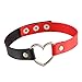 YEYULIN Heart PU Leather Punk Collar Choker Necklace Neck women Jewelry