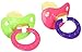 NUK Natural Shape Orthodontic Pacifiers, Latex, 18-36 Months Assorted Colors Color May Vary 2 ea