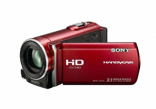 Sony HDR-CX110 High Definition Handycam Camcorder (Red) | Amazon