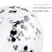 Hsei 60 Pieces Black Tie Dye Balloons Black White Silver Agate Latex Marble Balloons Colorful Balloons for Jungle Wedding Office Birthday Party Supplies