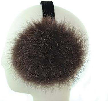 Coyote Fur Earmuff with Velvet Band(Sable)