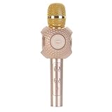 SZCHENGCI XT5 Singing Karaoke Player Microphone and Bluetooth Wireless Speaker Universal Compatible with iPhone and Android Smartphones for Outdoor Entertainment