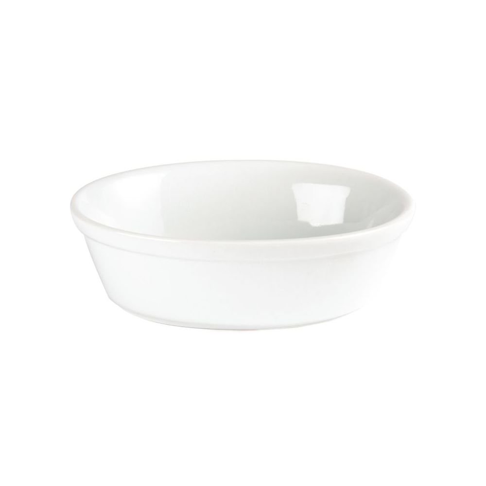 Olympia Whiteware Oval Pie Bowls 154x110x50Hmm Porcelain Kitchen Dish 6pc