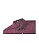 uxcell Men's Printed Cotton Dress Short Sleeves Polka Dots Button Down Shirt Burgundy 46