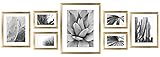 ArtbyHannah 7 Pack Gold Gallery Wall Picture Frames