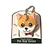 Field Point Key Cover/Key Caps/Key Holder/Keycaps - Cute Animal Pet Faces (Shiba)