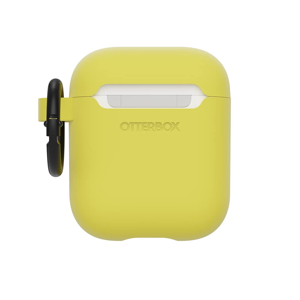 OtterBox Soft Touch Headphone Case for AirPods (1st Gen 2016 / 2nd Gen 2019), Shockproof, Drop proof, Ultra-Slim, Scratch and Scuff Protective Case for Apple AirPods, Includes Carabiner, Yellow