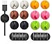 Adywe 12 Pack, Desktop Tough Adhesive Cable Clips Holders, Cable Organizer and Cord Management System for Your Wires, Desktop Cable Organizer and Computer, Electrical, Charging or Mouse, USB Cord