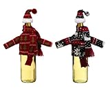 Holiday Wine Bottle Decoration - Ganz Wine Bottle Snuggler