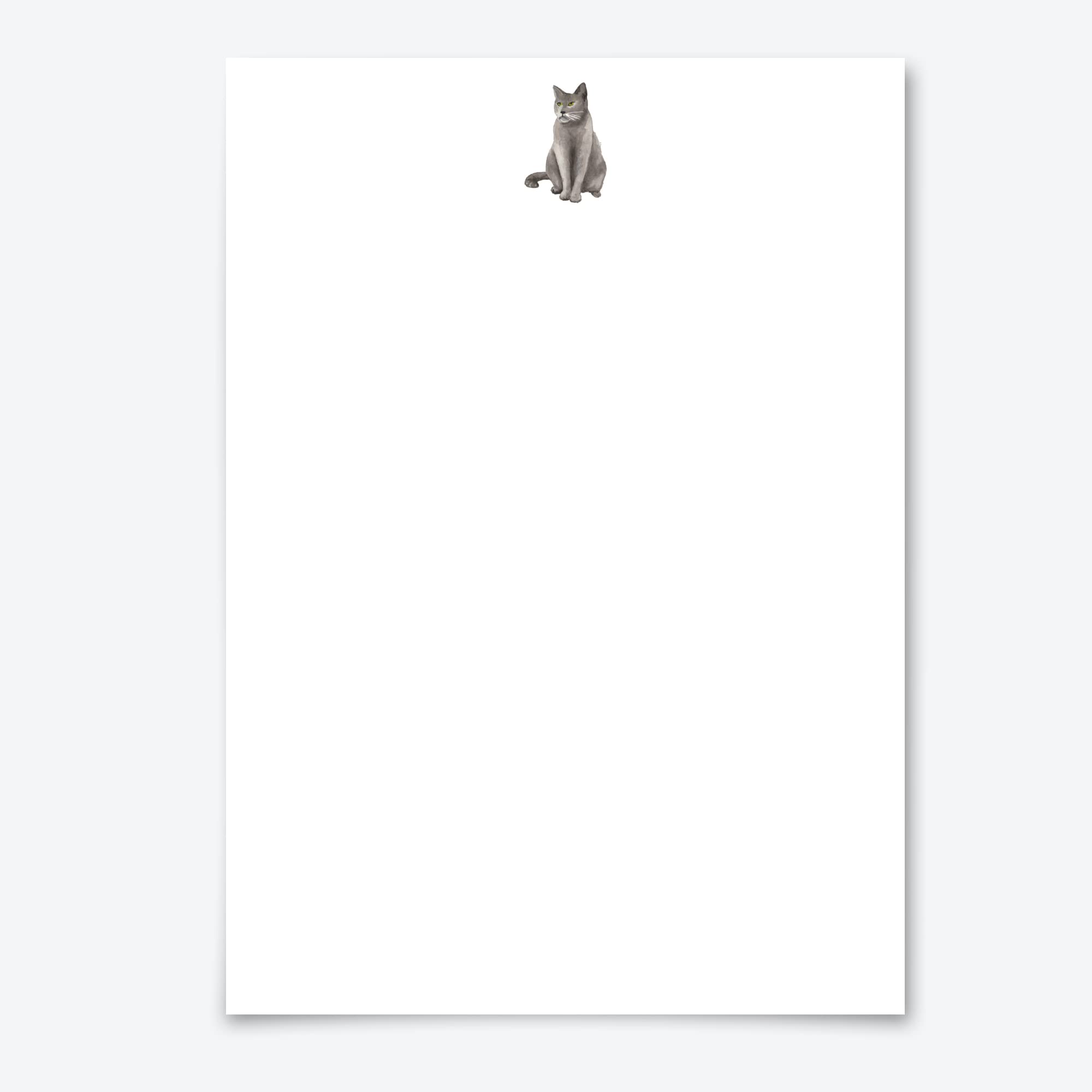 Me Loovely Grey Cat Letter Writing Paper and Envelopes Set A5 Size Letters Papers Animal Stationery Supplies for Home Office & School | Christmas Gifts (Refill - 20)