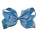 Yiho 20PCS 5.5inch Large Grosgrain Ribbon Hair Bows free elastic hairband